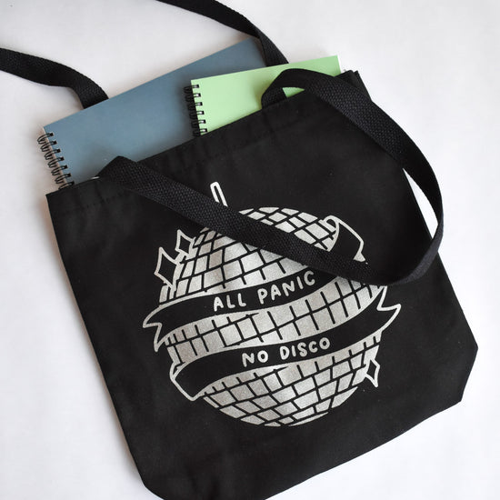 All Panic No Disco Tote Bag
