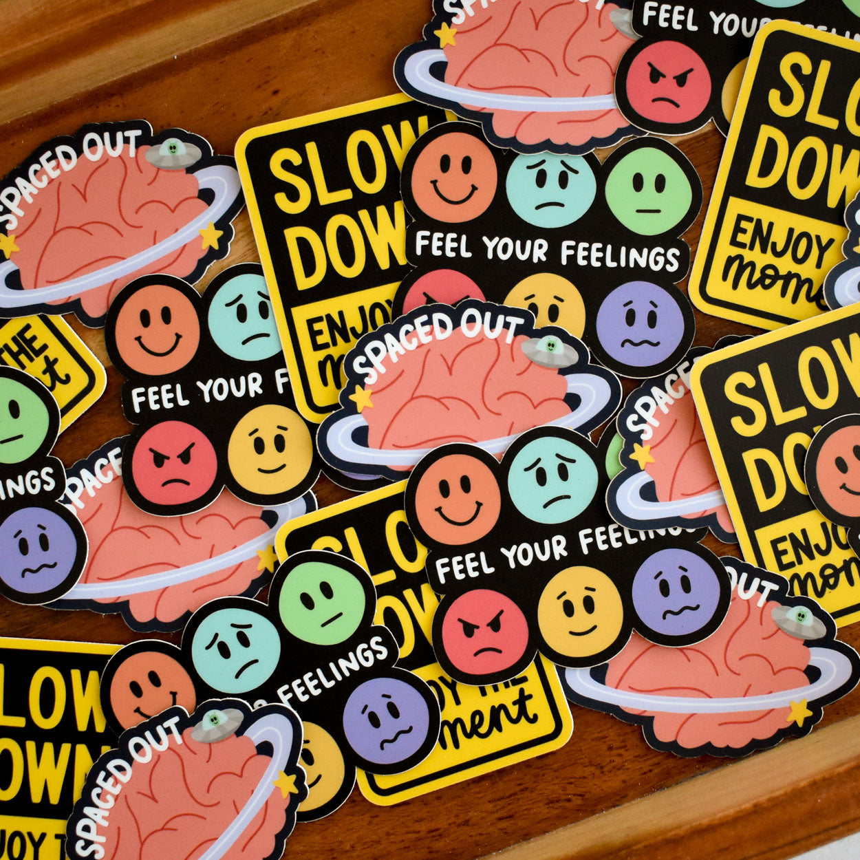 Spaced Out Brain Sticker