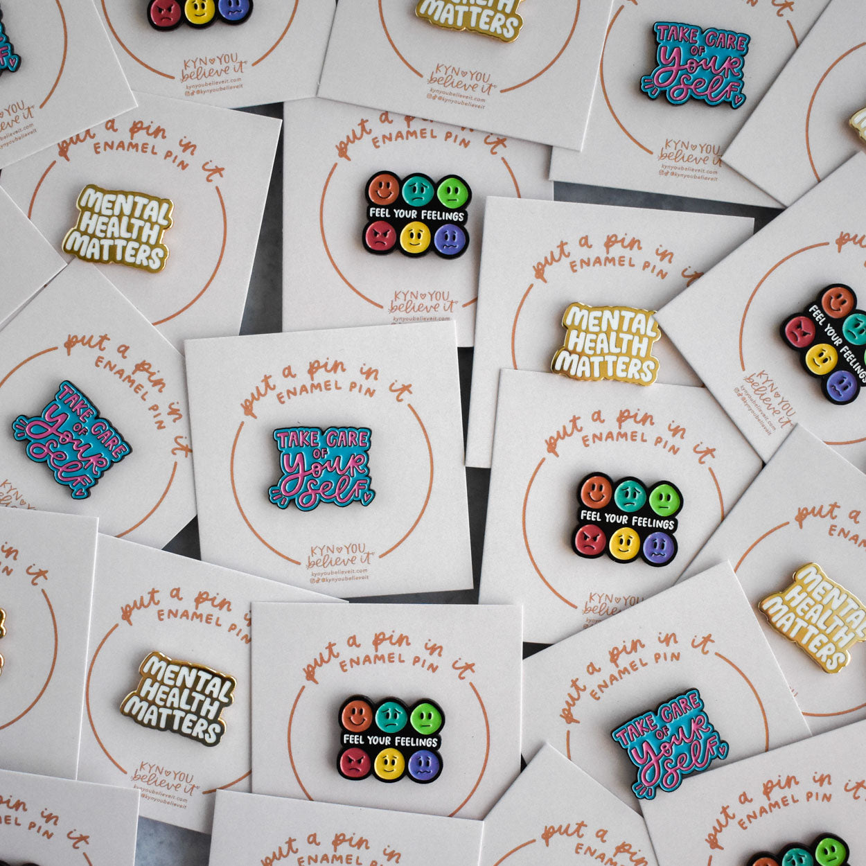 Feel Your Feelings Enamel Pin