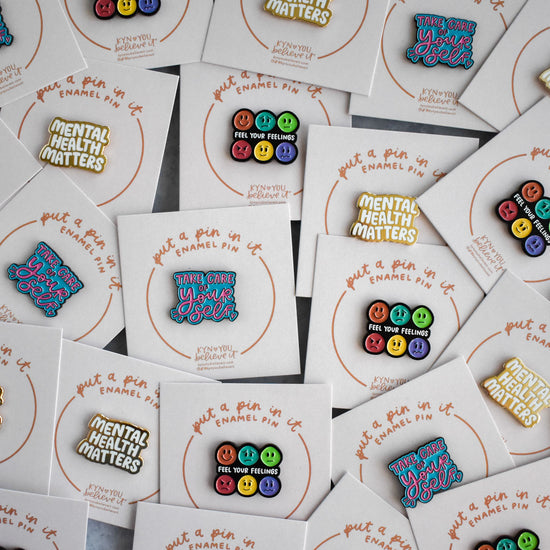 Feel Your Feelings Enamel Pin