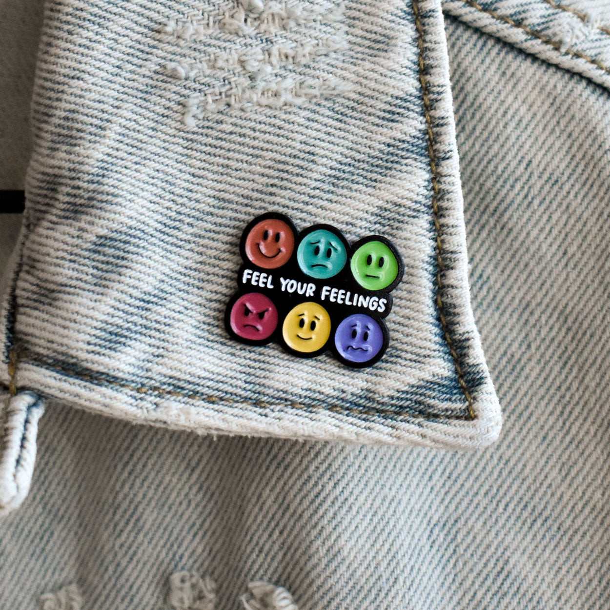 Feel Your Feelings Enamel Pin