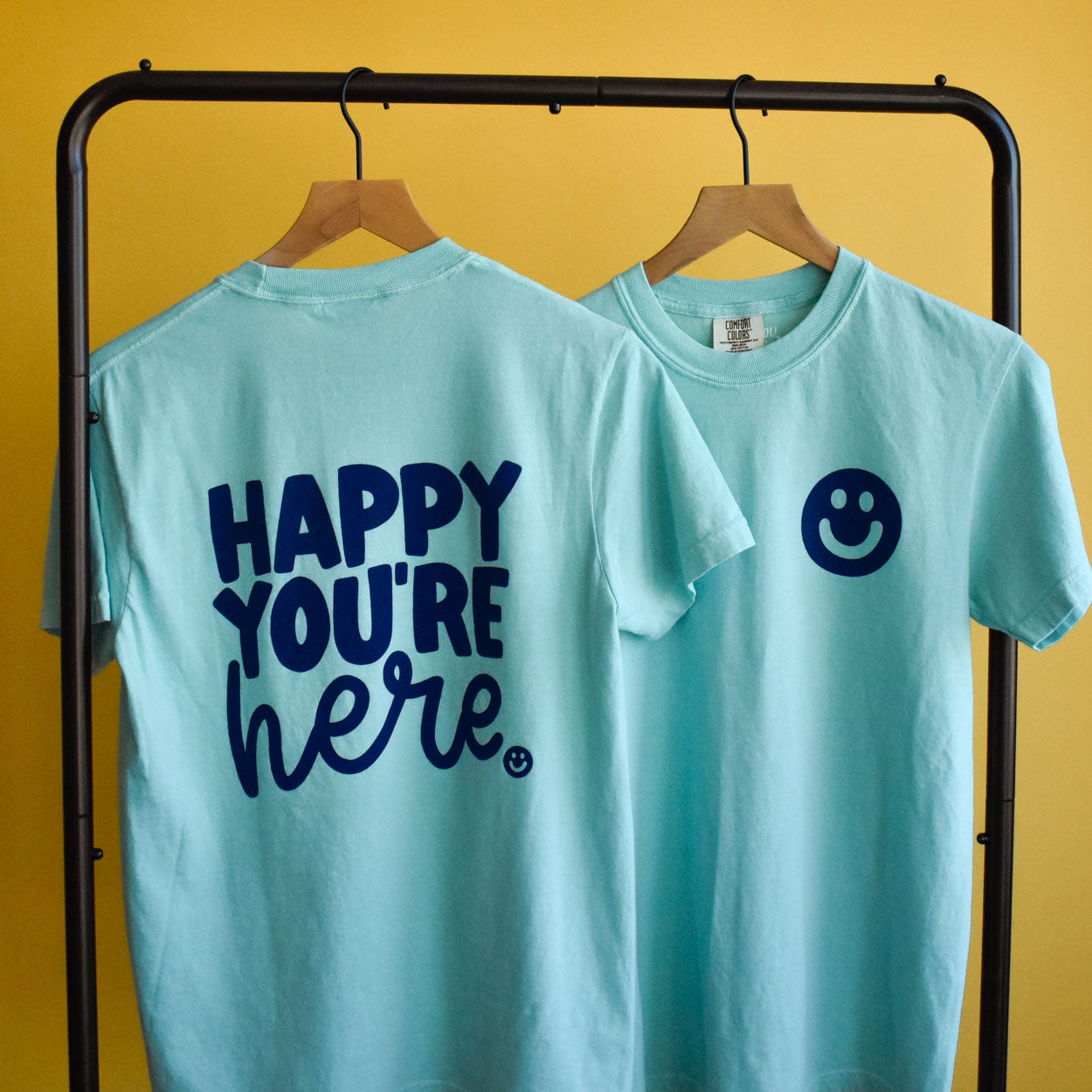Happy You're Here Tee (Chalky Mint)