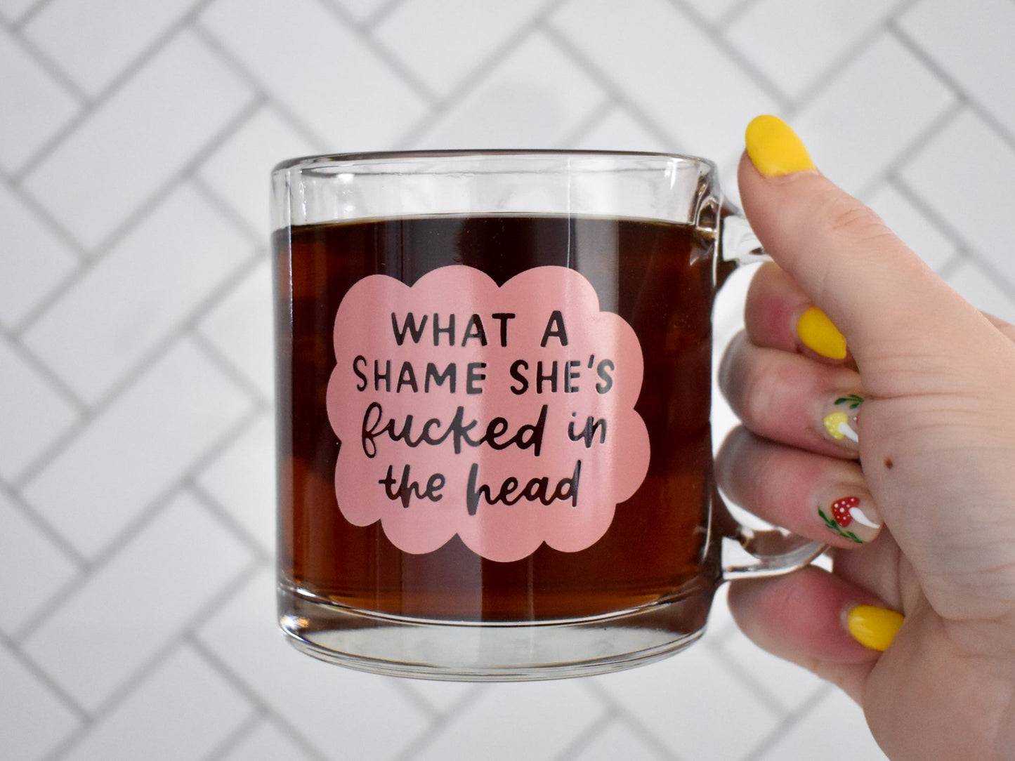 IMPERFECT Fucked In The Head Mug (Glass)