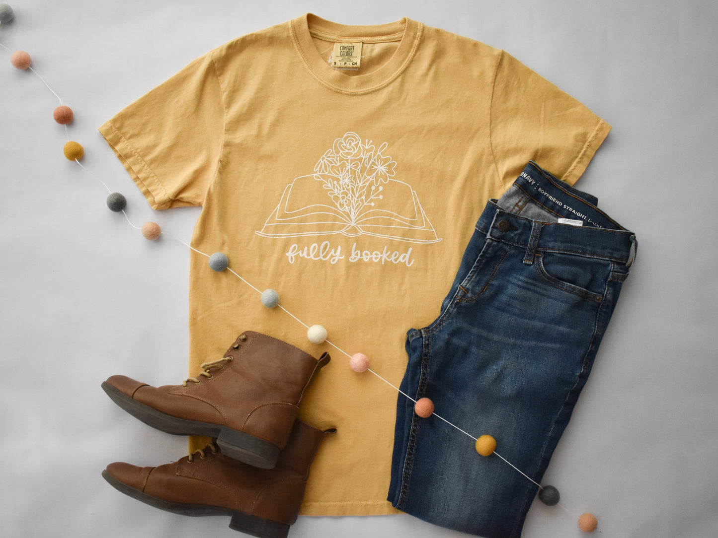 Fully Booked Tee (Yellow)