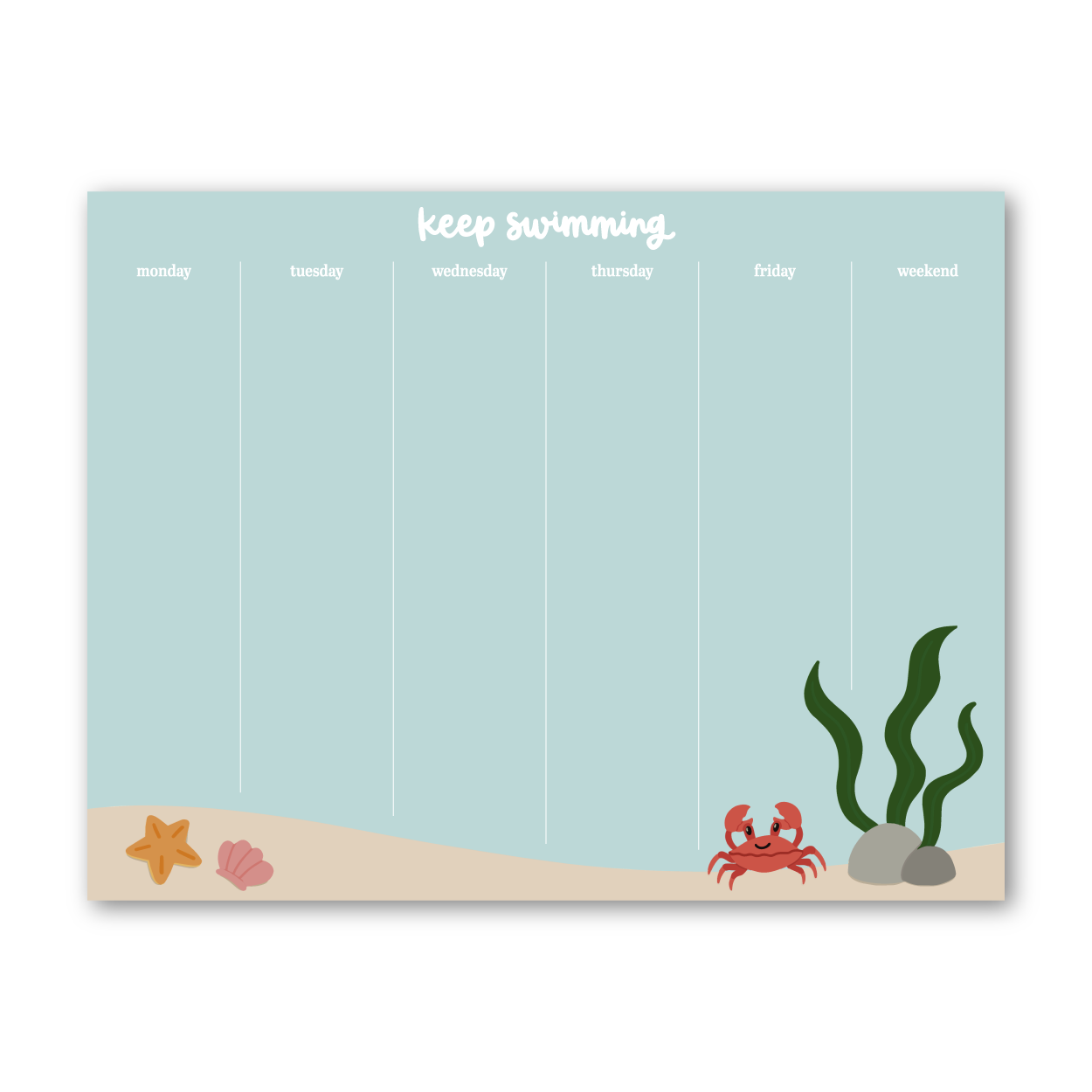 Keep Swimming Notepad