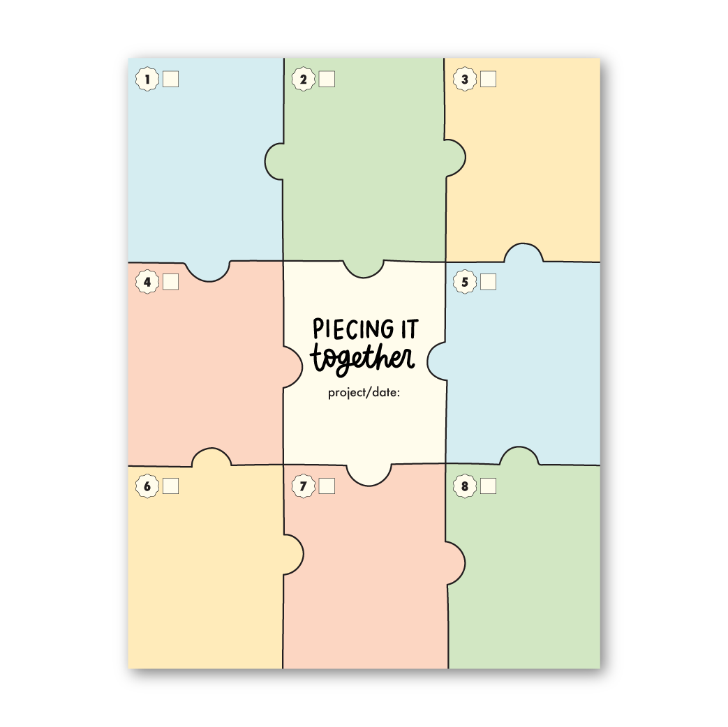 Piecing It Together Notepad