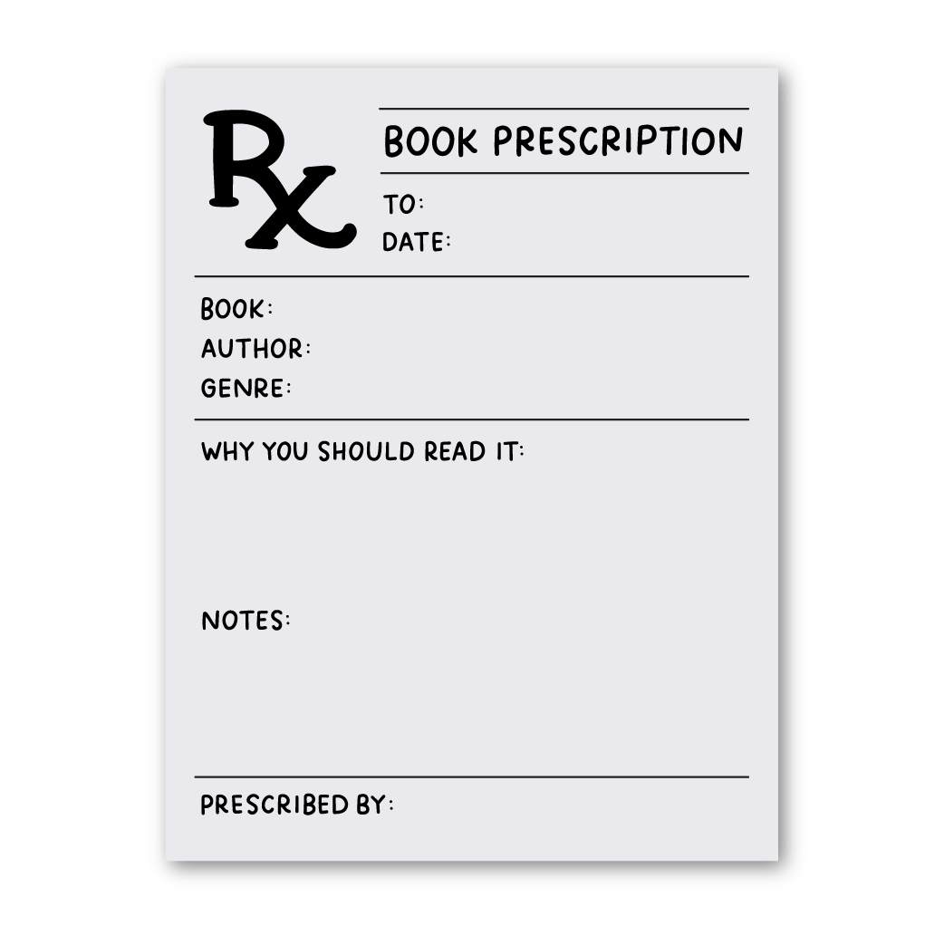 Book Prescription Notepad