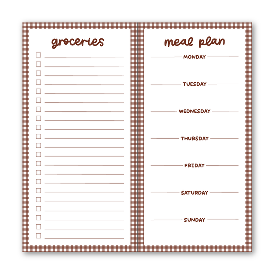 Meal & Grocery 2-in-1 Notepad