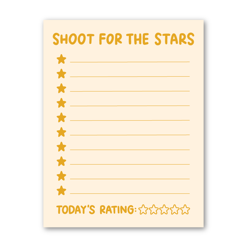Shoot for the Stars Notepad