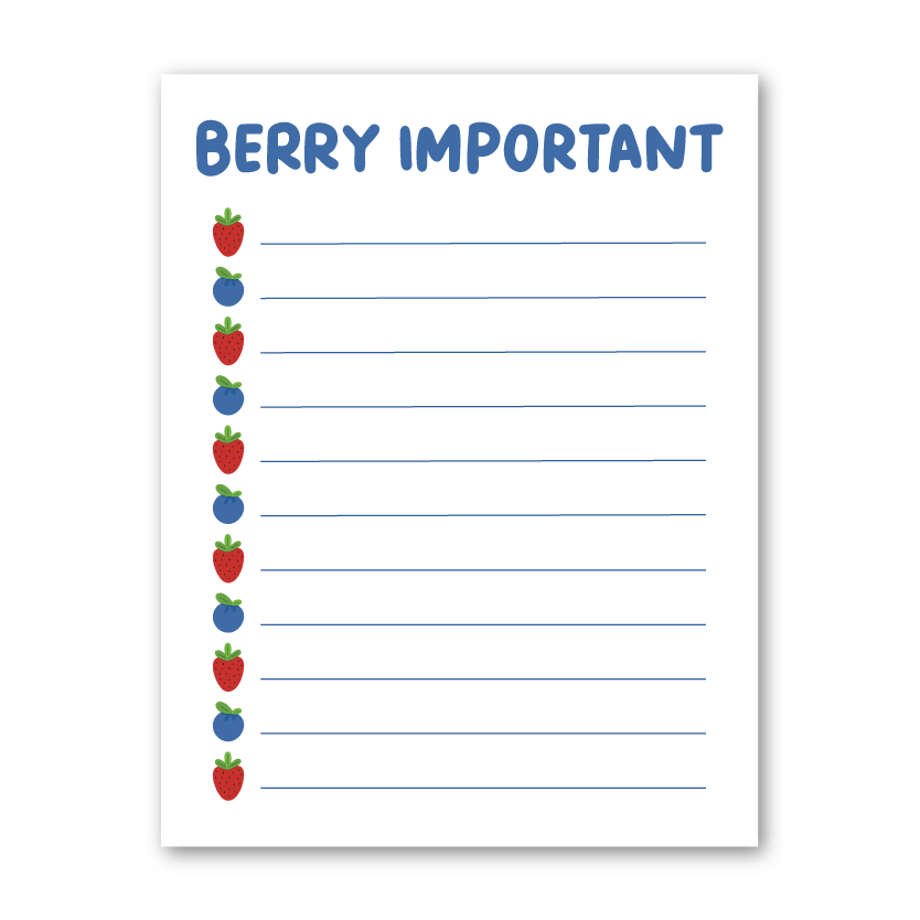 Berry Important Notepad