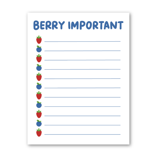 Berry Important Notepad