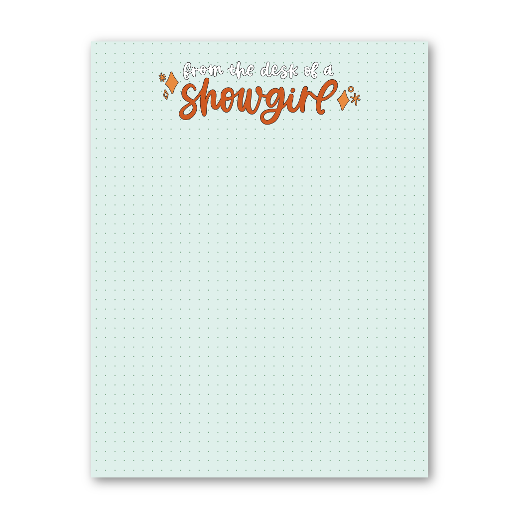 From the Desk of a Showgirl Notepad