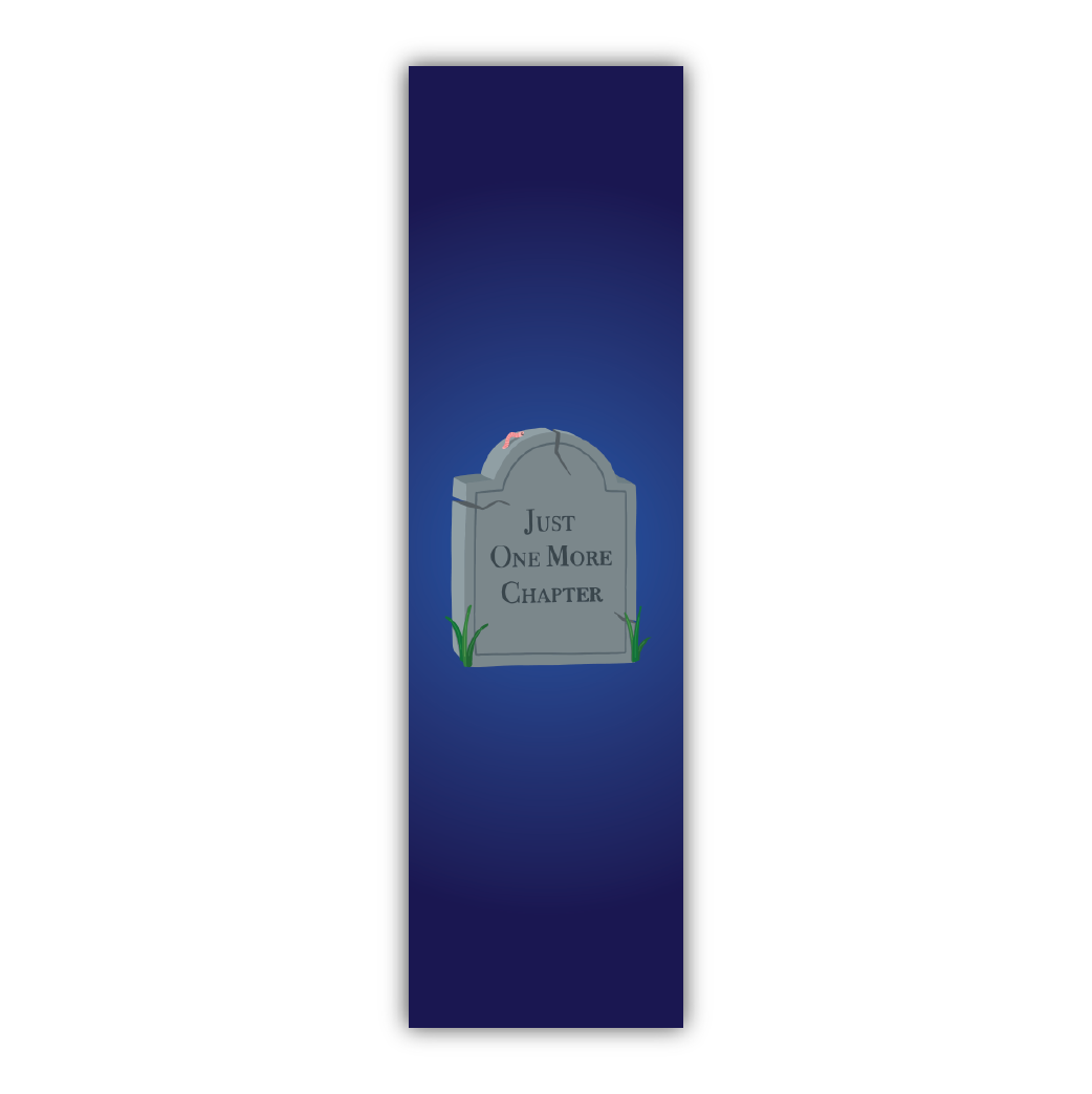 One More Chapter Gravestone Bookmark