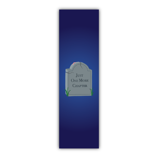 One More Chapter Gravestone Bookmark