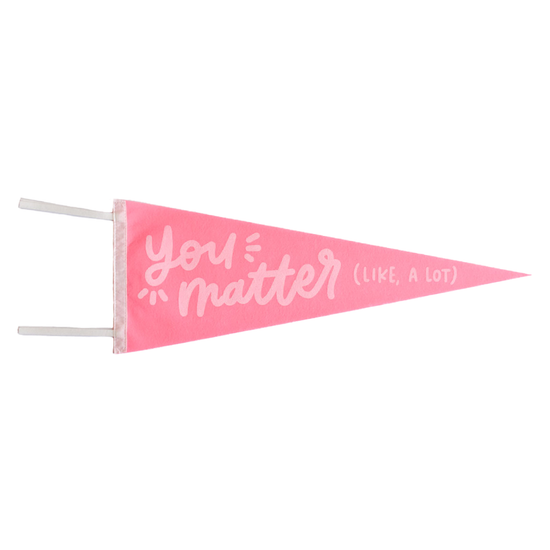 You Matter Pennant Flag (Pink)