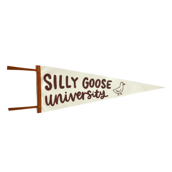 Silly Goose University Pennant Flag