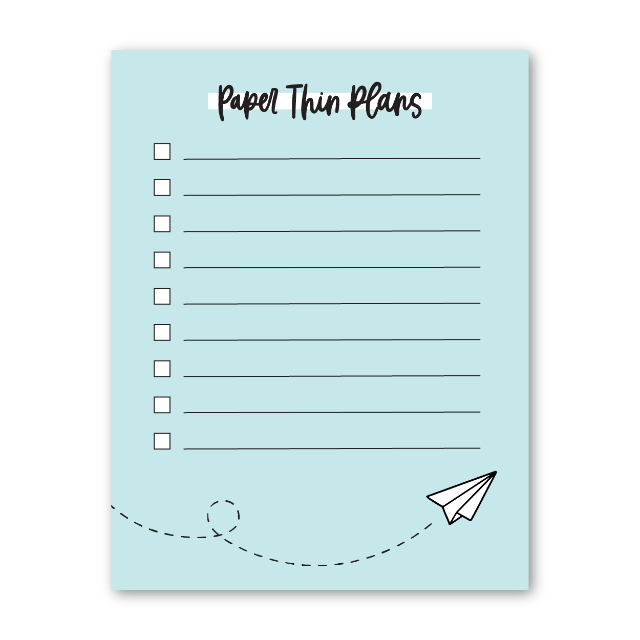 Paper Thin Plans Notepad