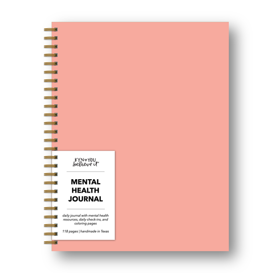 Pink Cover Mental Health Journal
