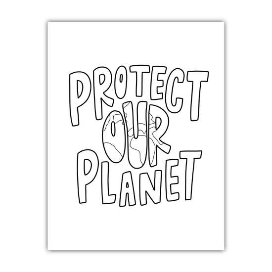 Protect Our Planet Coloring Sheet