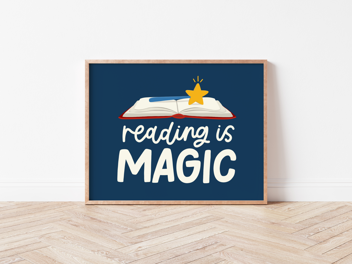 Reading Is Magic Print | Reading Nook Decorations – KynYouBelieveIt
