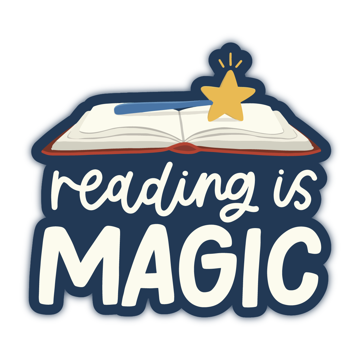 Reading is Magic Sticker