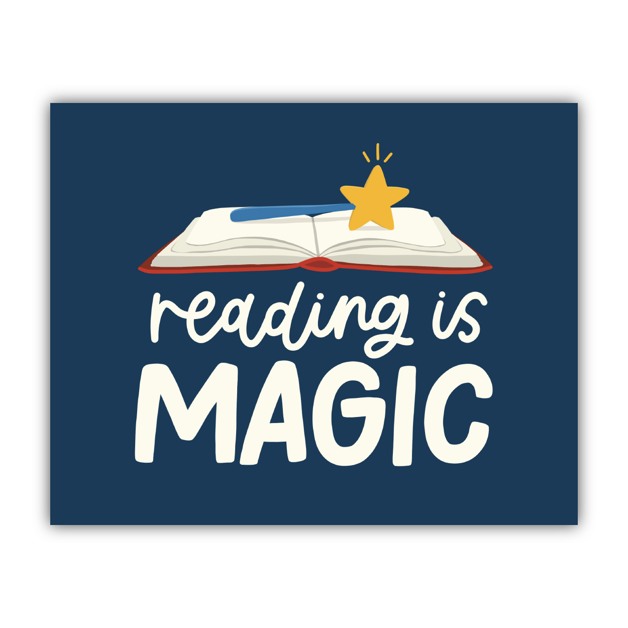 Reading Is Magic Print | Reading Nook Decorations – KynYouBelieveIt
