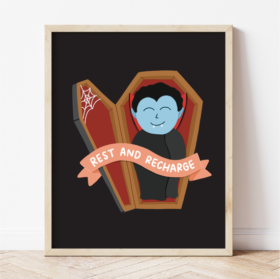 Rest and Recharge Vampire Print