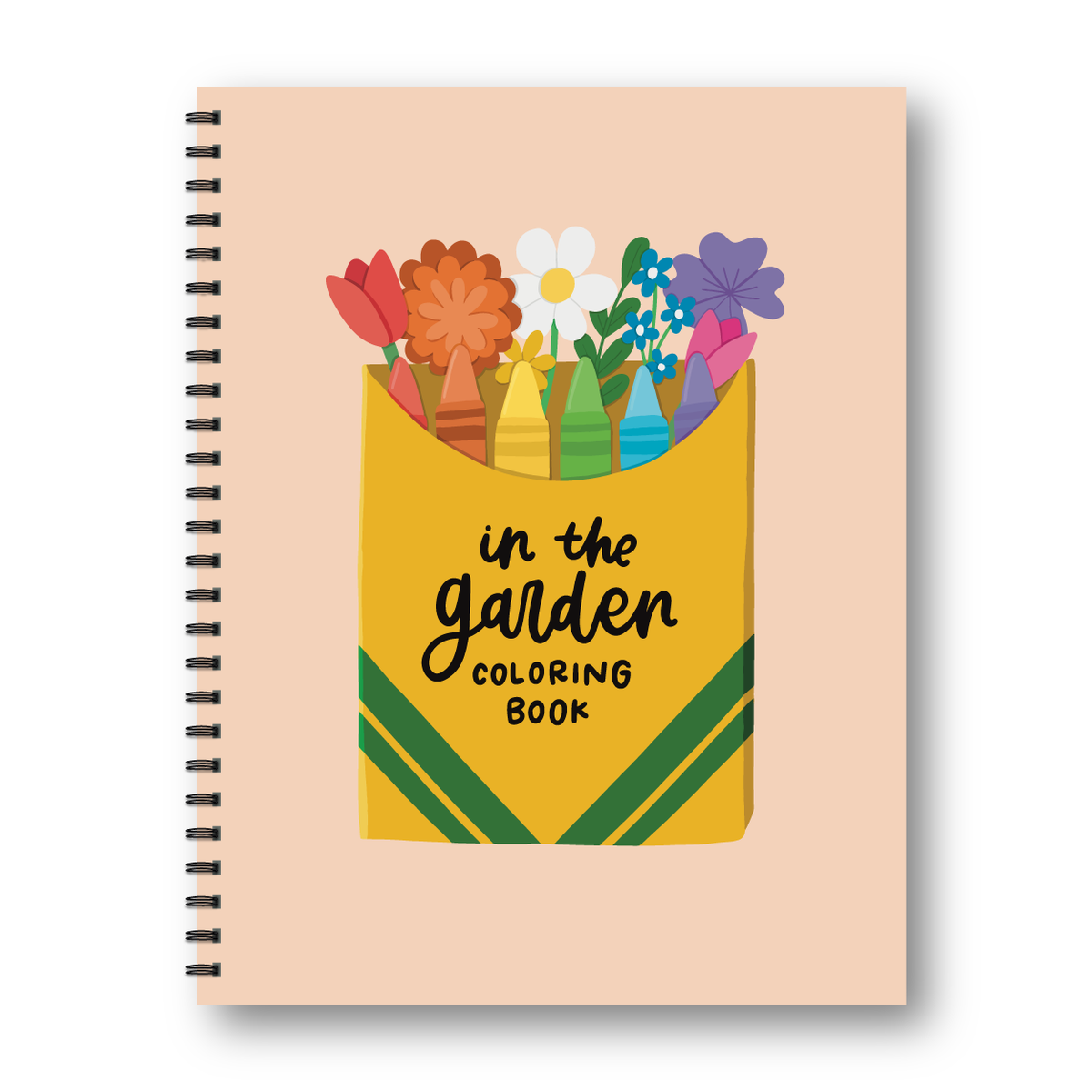 In The Garden Coloring Book | Simple Coloring For Adults – Kyn You ...