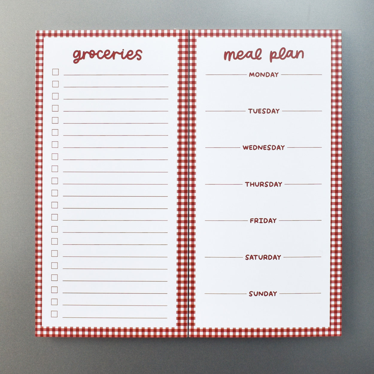Meal & Grocery 2-in-1 Notepad