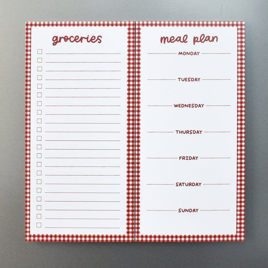 Meal & Grocery 2-in-1 Notepad