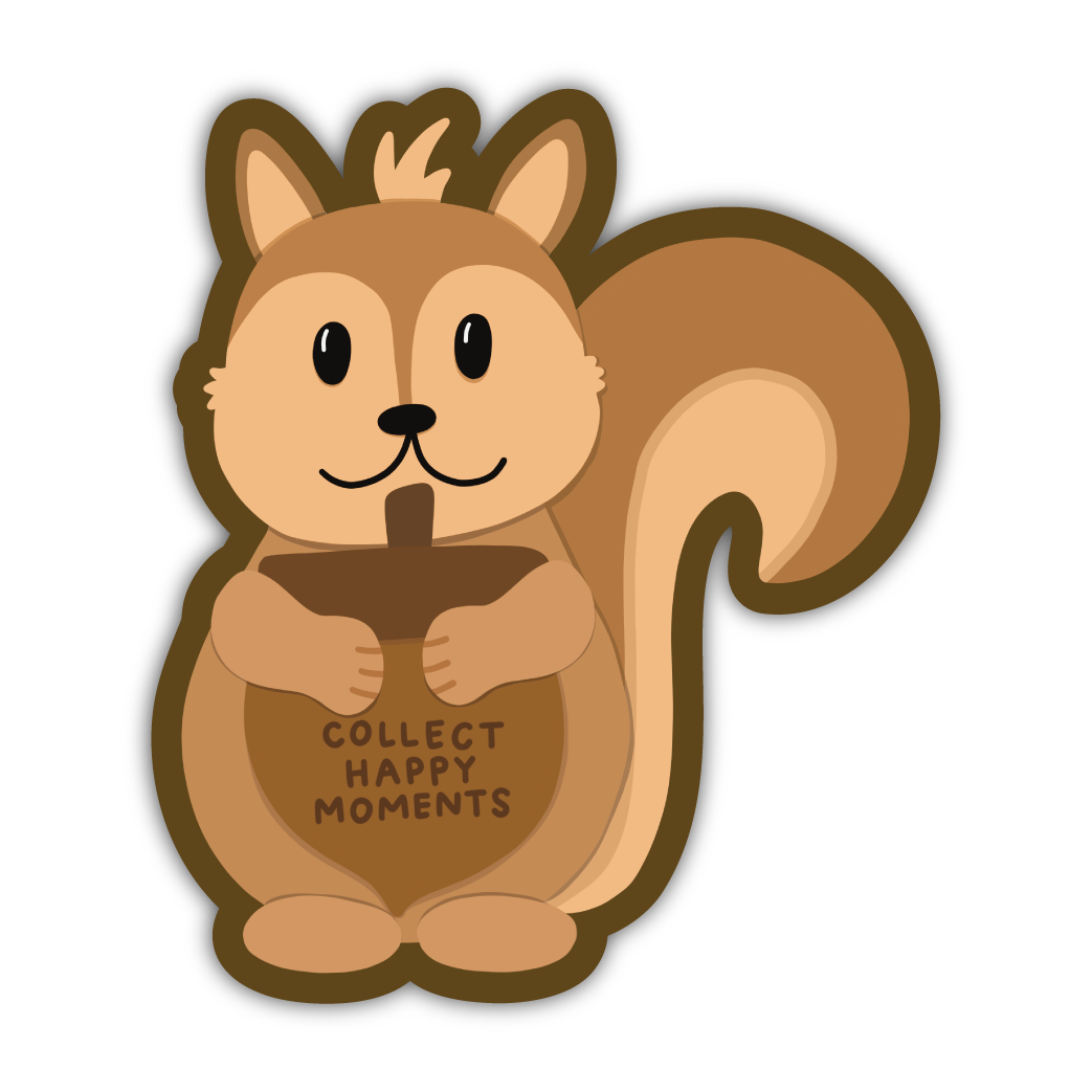 Collect Happy Moments Squirrel Sticker