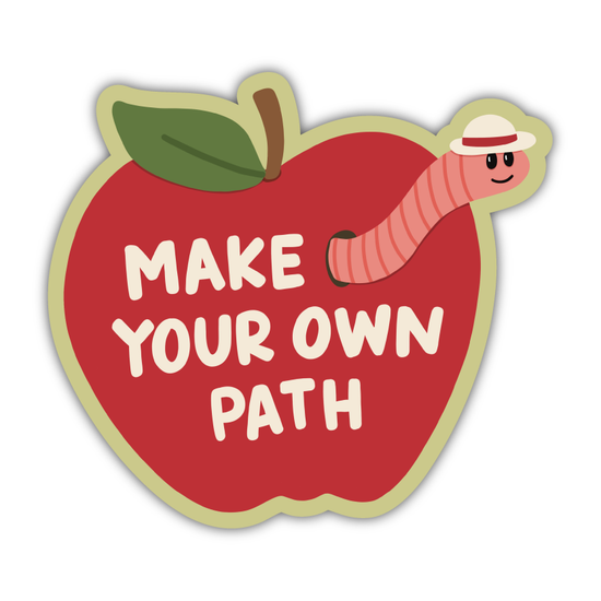 Make Your Own Path Apple Sticker