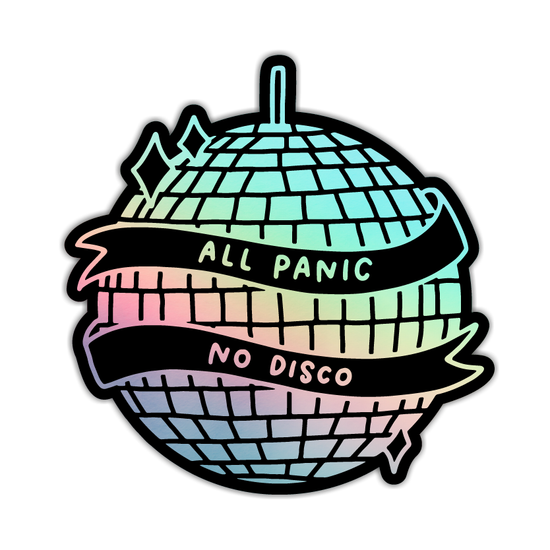 All Panic No Disco Sticker