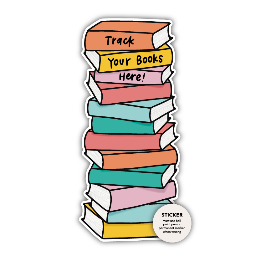 Book Stack STICKER Bookmark (Sunny Days)