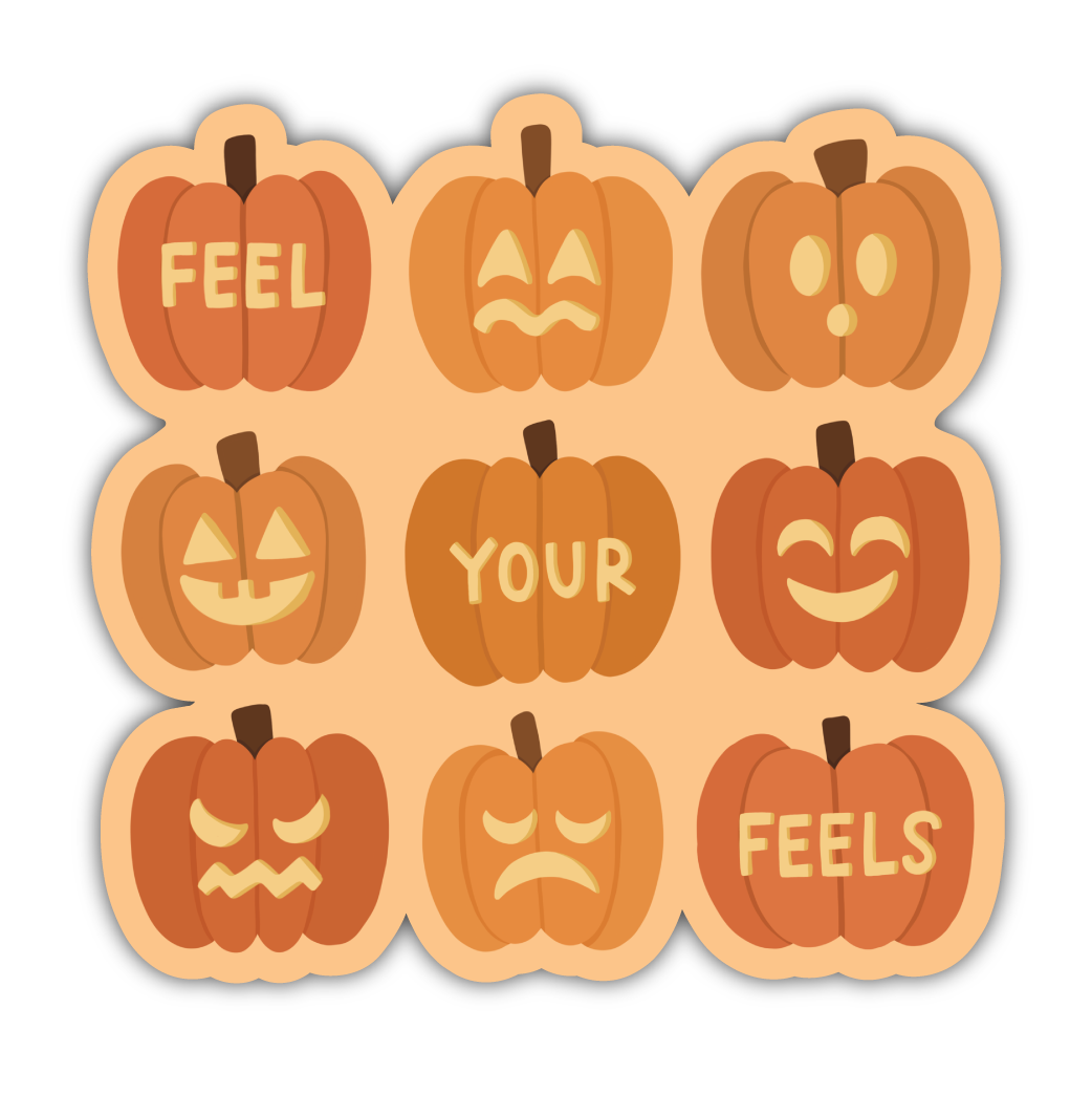Feel Your Feels Jack-O-Lantern Sticker