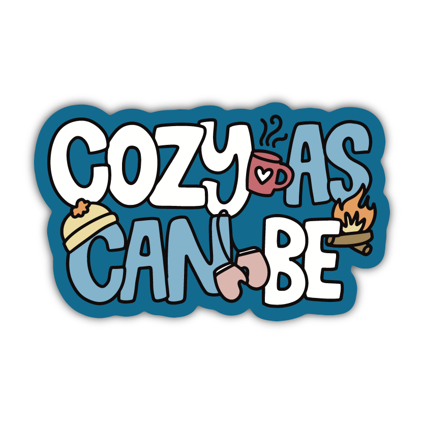 Cozy As Can Be Sticker