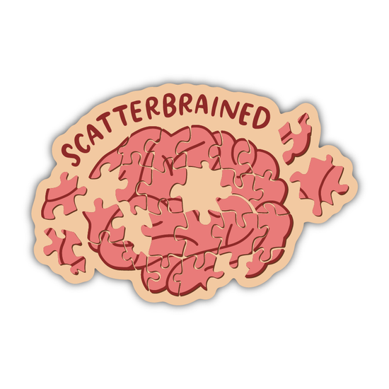 Scatterbrained Sticker