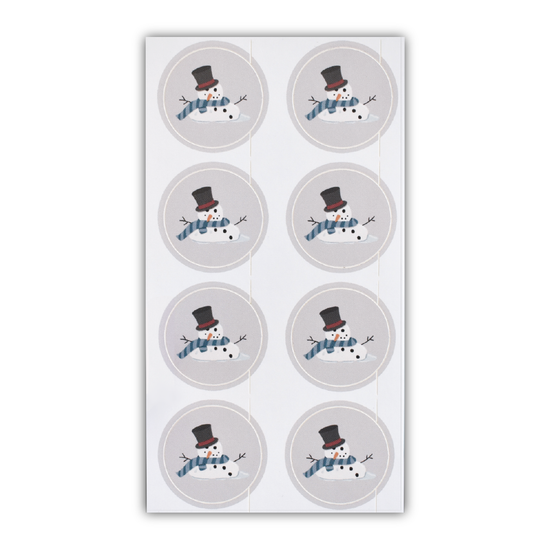 Snowman Envelope Seal Stickers