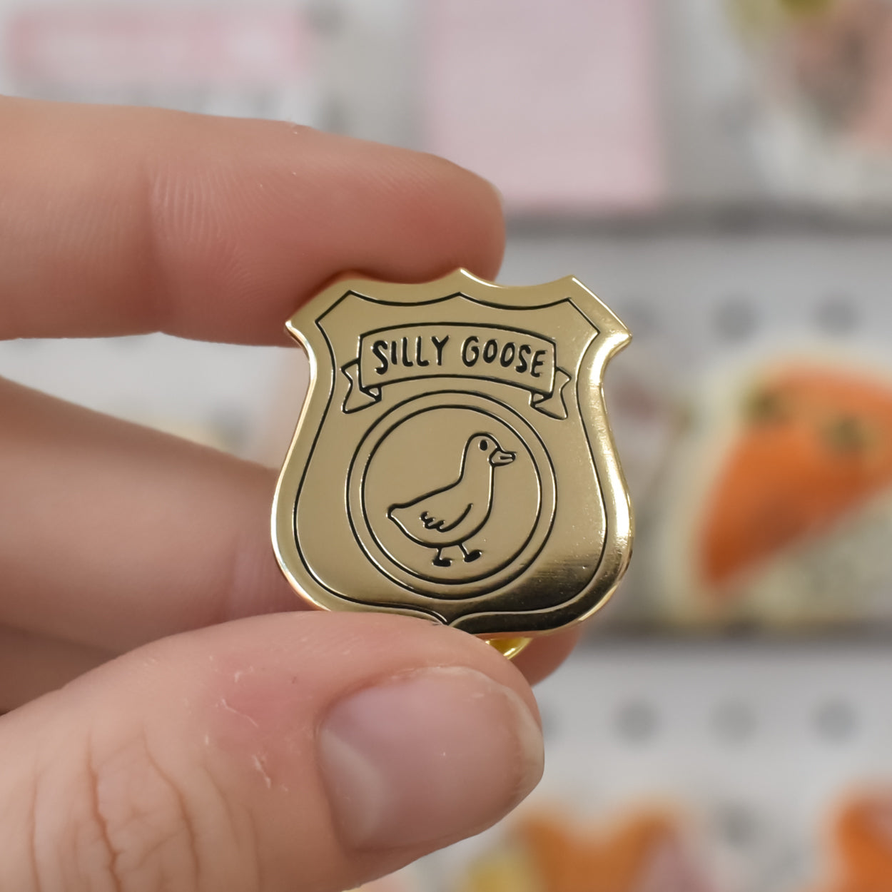 Silly Goose Badge Pin