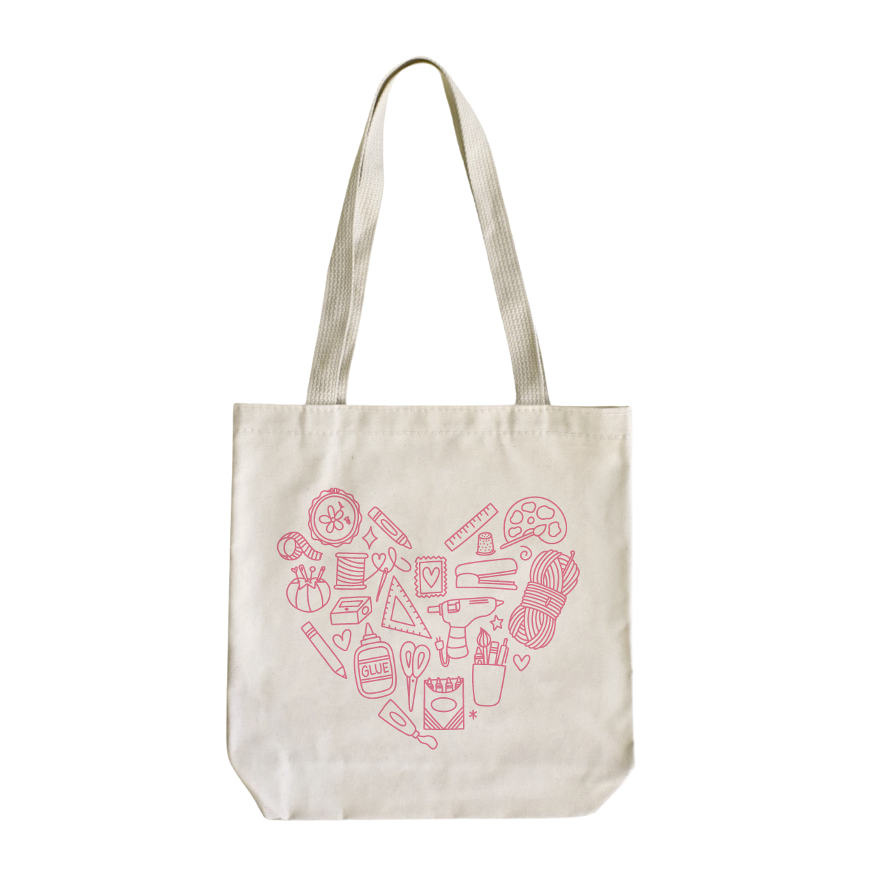 Crafting Heart Tote Bag