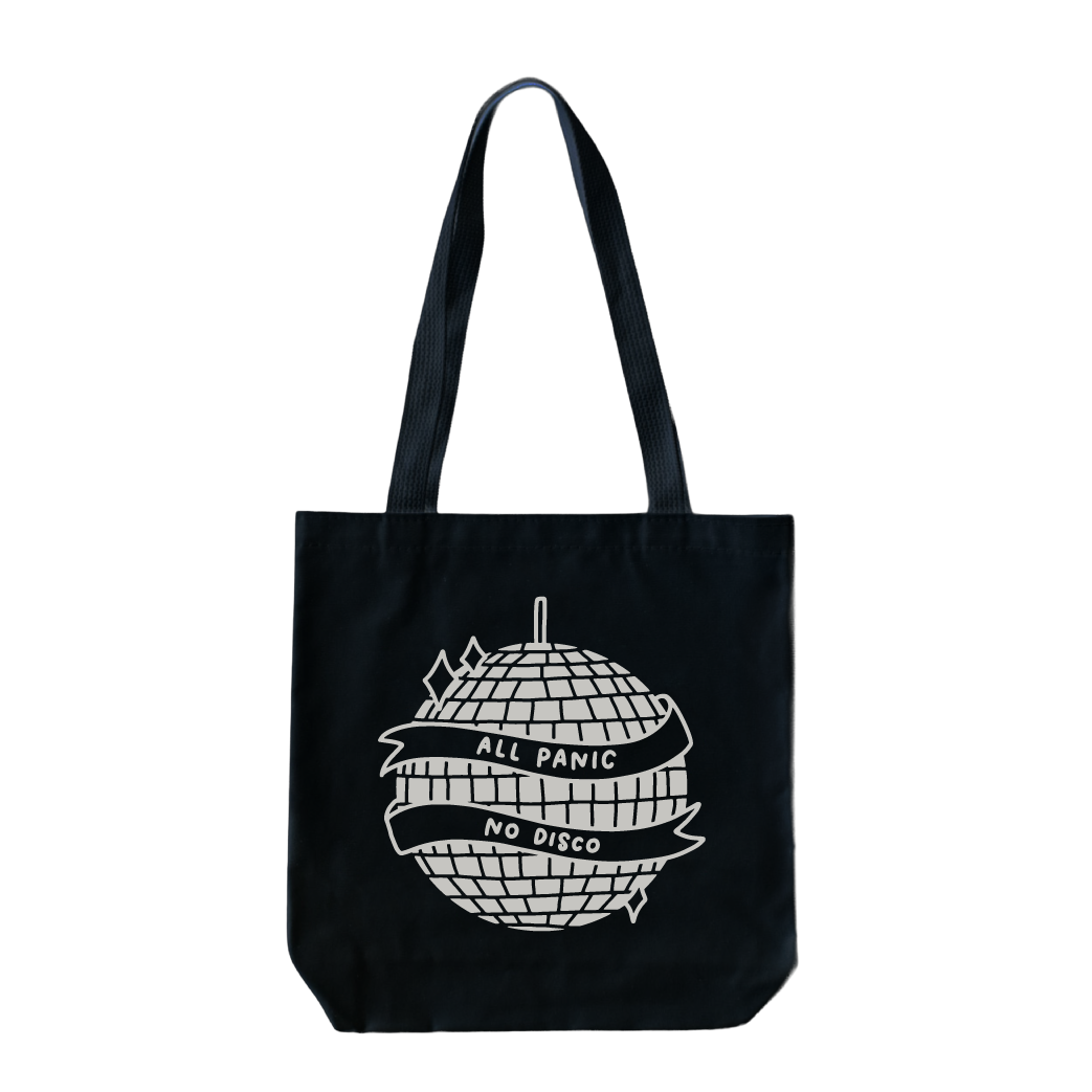 All Panic No Disco Tote Bag