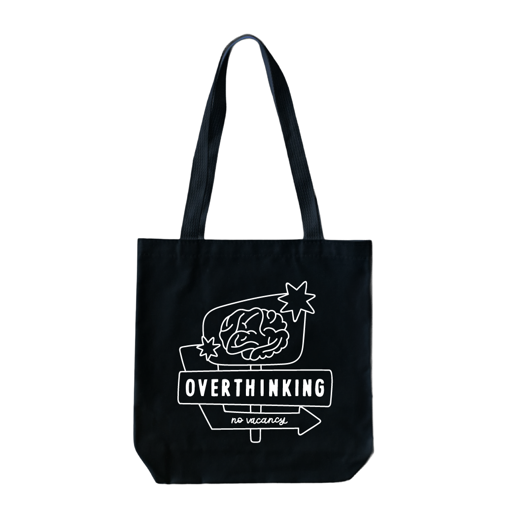 Overthinking Motel Sign Tote Bag