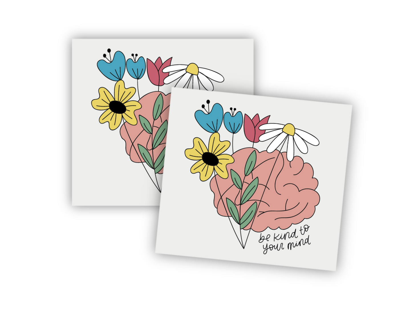 Be Kind To Your Mind Temporary Tattoos (Set of 2)
