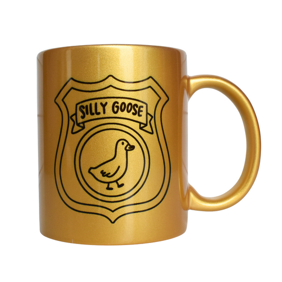 IMPERFECT Silly Goose Badge Mug