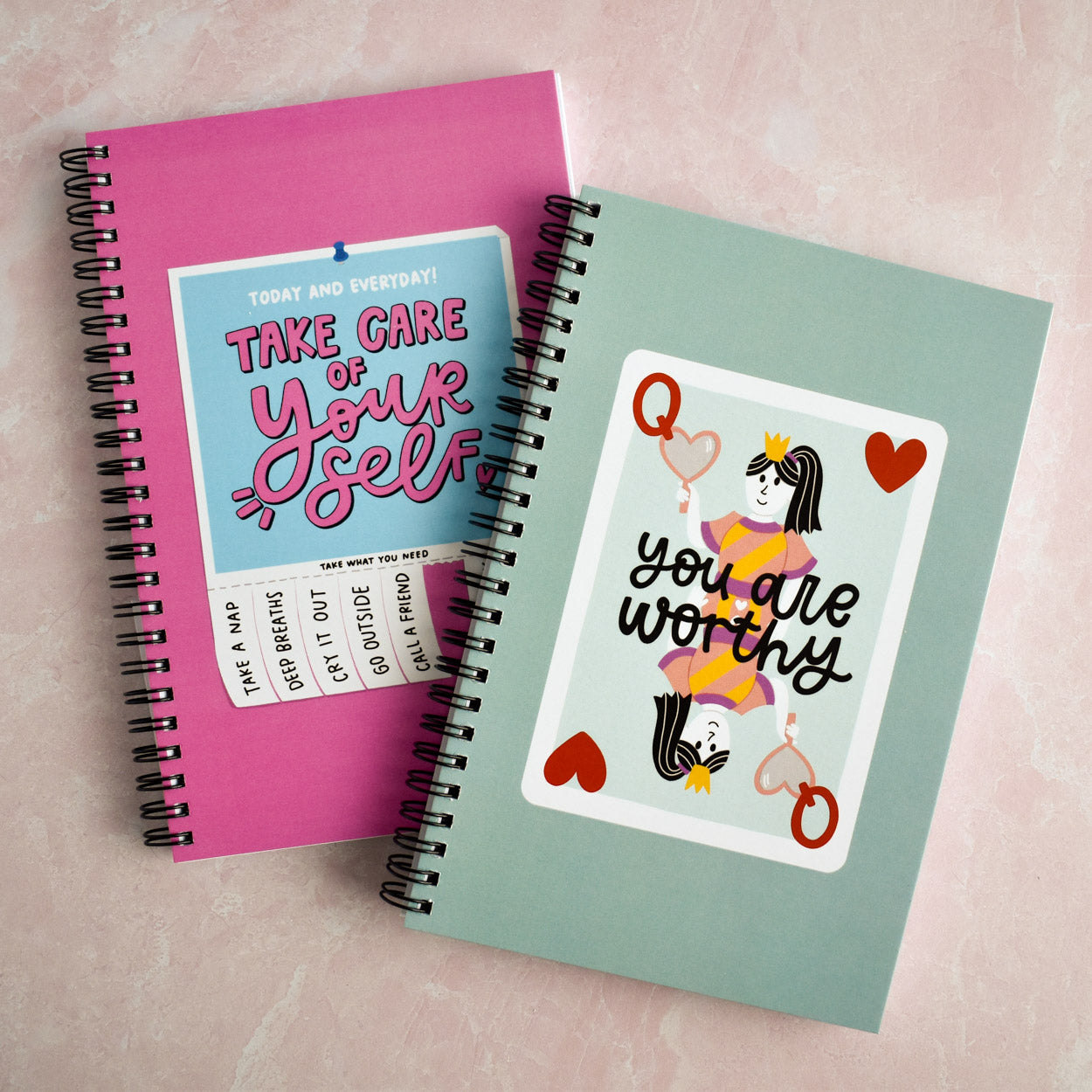 You Are Worthy Queen of Hearts Notebook