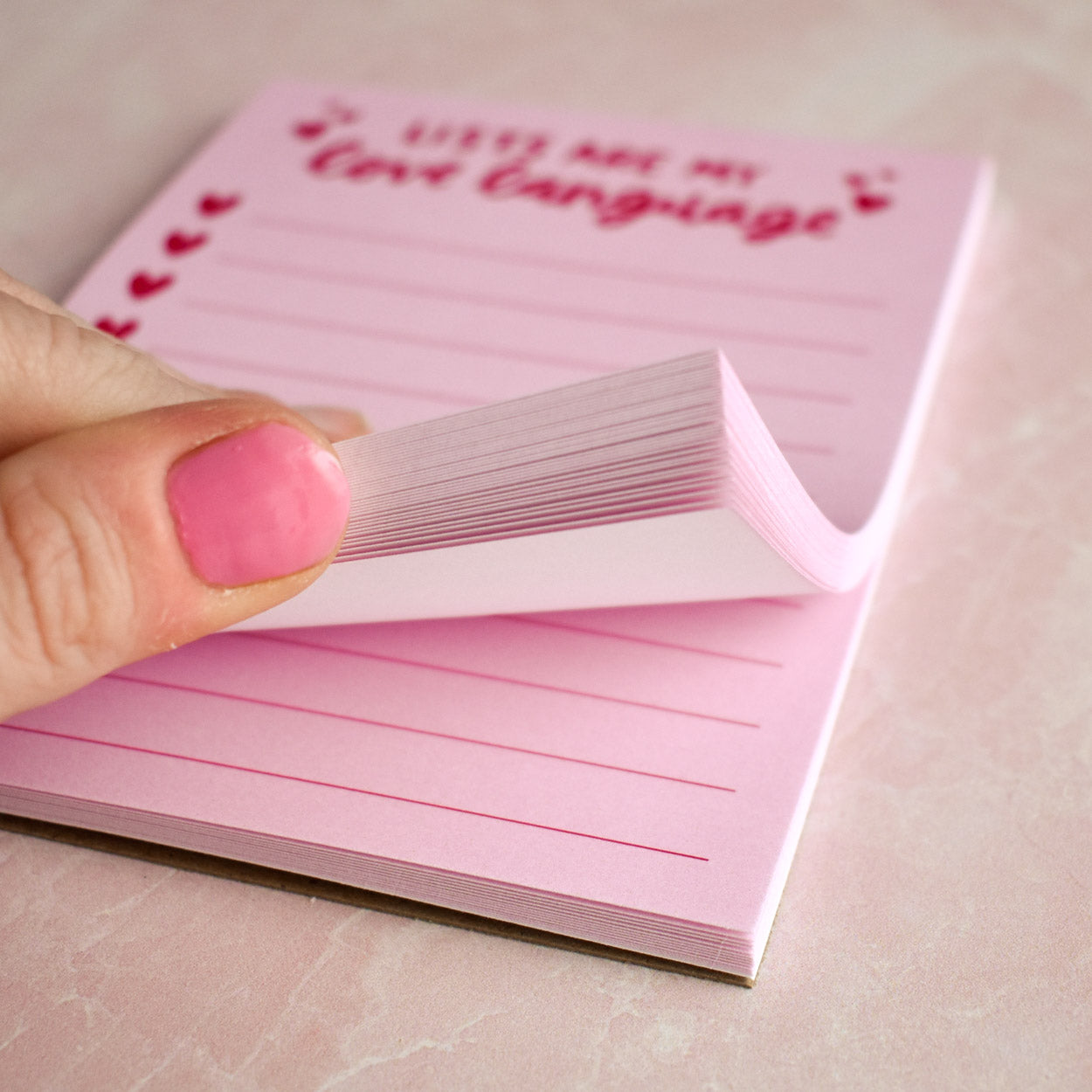 Lists Are My Love Language Notepad