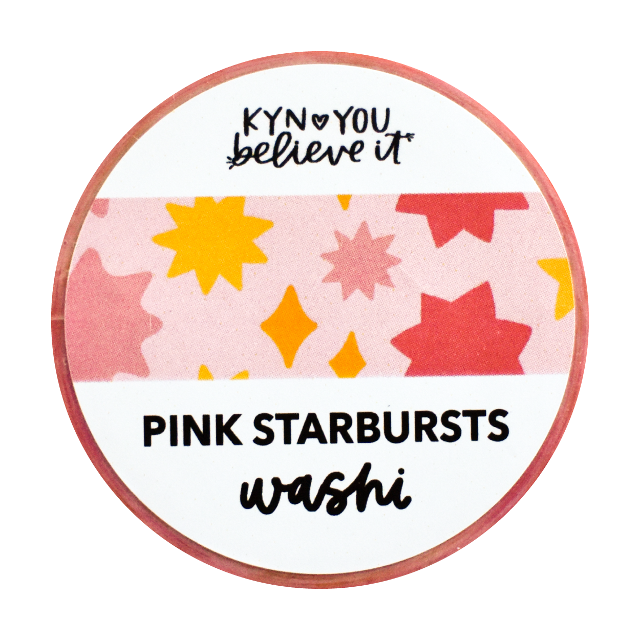 Pink Starburst Washi Tape