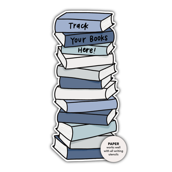 Book Stack Bookmark (Winter)