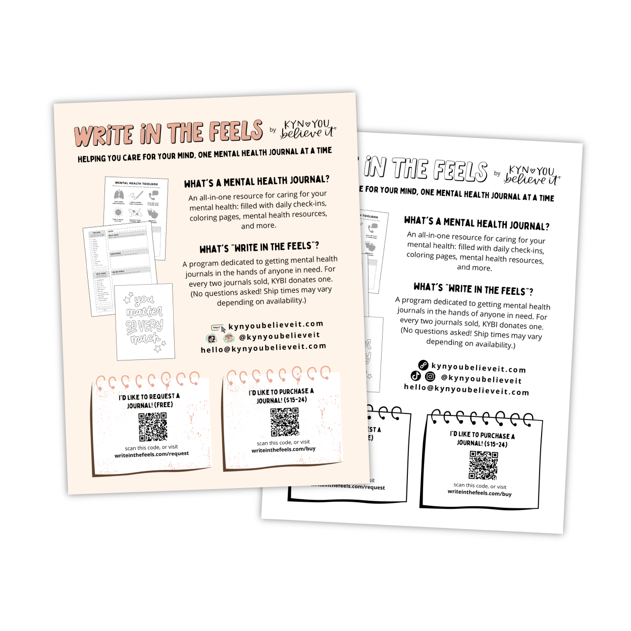 Write In The Feels: QR Code Flyer (Digital Download)