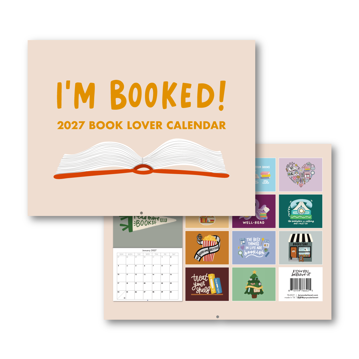 Book Lover 2027 Wall Calendar